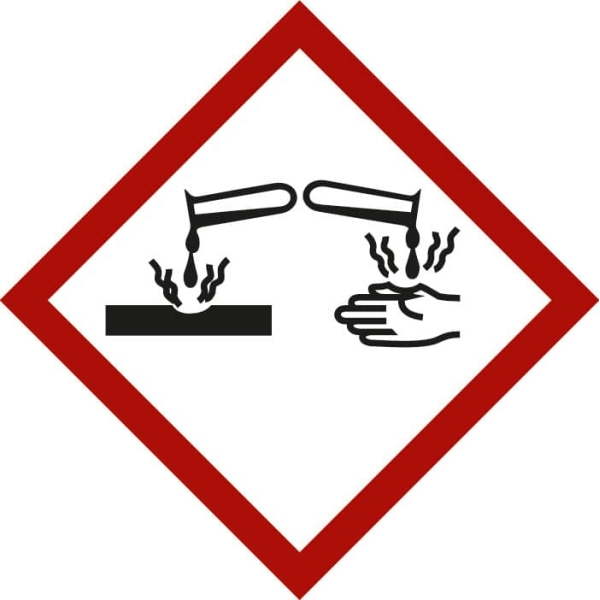 Simbolo delle sostanze pericolose Azione corrosiva
